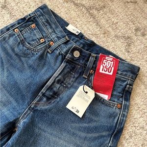 Levis 501 Original Jeans 150 Anniversary Edition new with tags 23 x 30 dark blue